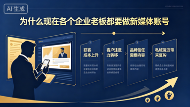 为什么现在各个企业老板都要做新媒体账号