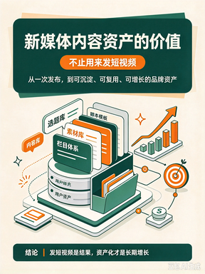 新媒体内容资产的价值，不止用来发短视频